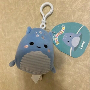 NWT Squishmallow Lune the‎ Lochness Backpack Clip Charm 3"